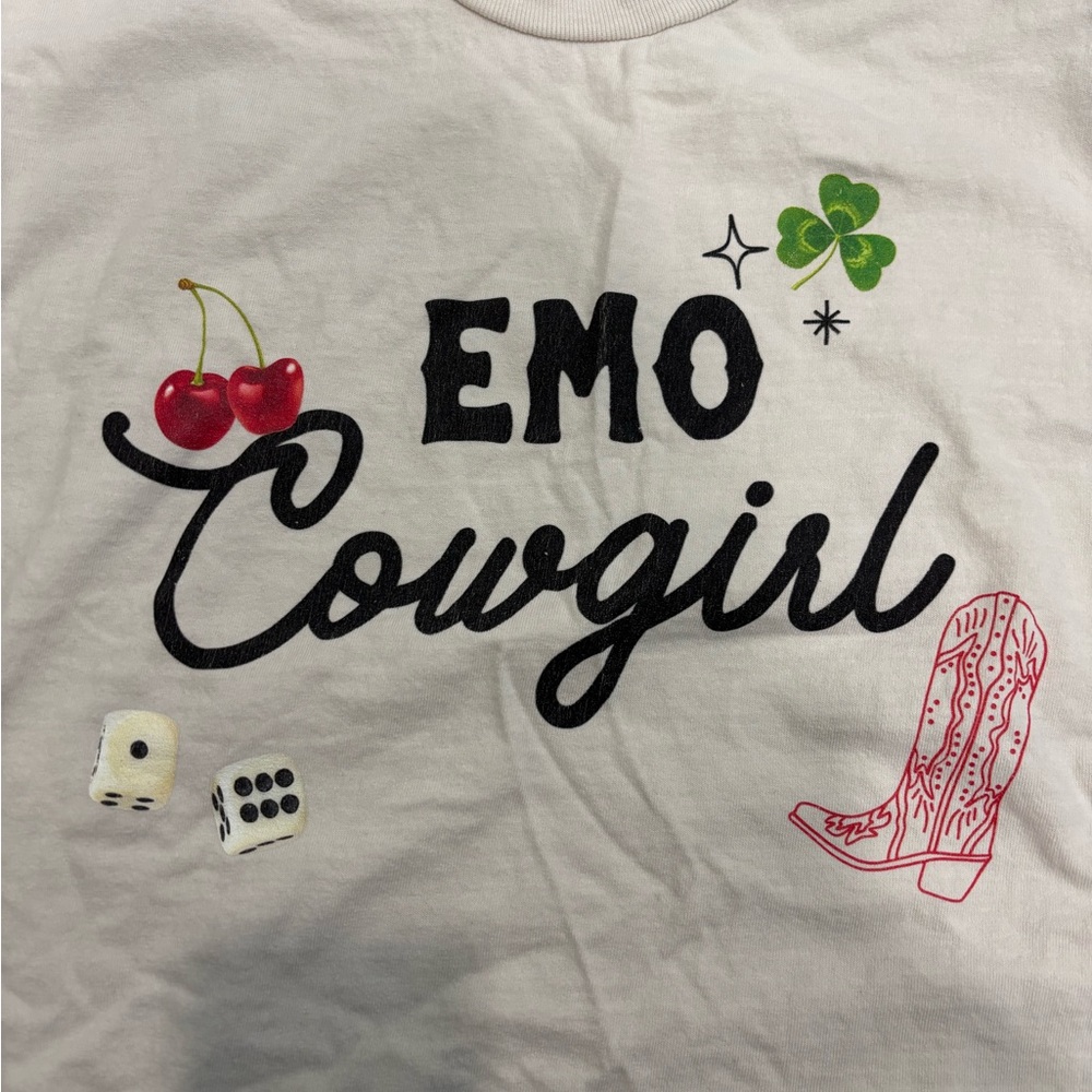 American Apparel Emo Cowgirl Tee - Cream - Picture 2 of 5